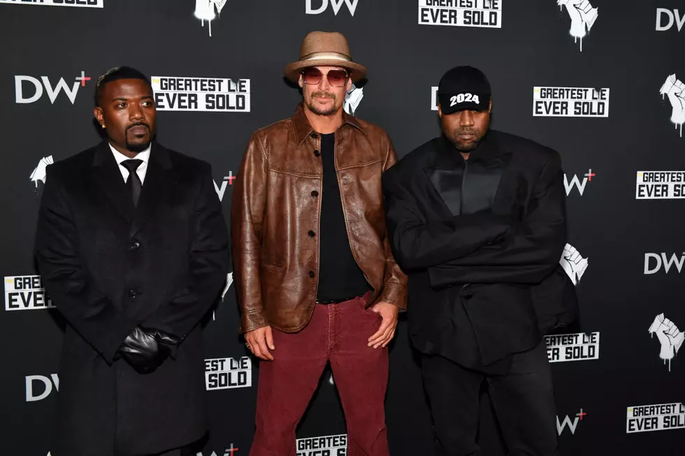 Kanye West Resurfaces With Kid Rock and Ray J at Premiere of Candace Owens’ Black Lives Matter Documentary ‘The Greatest Lie Ever Sold’