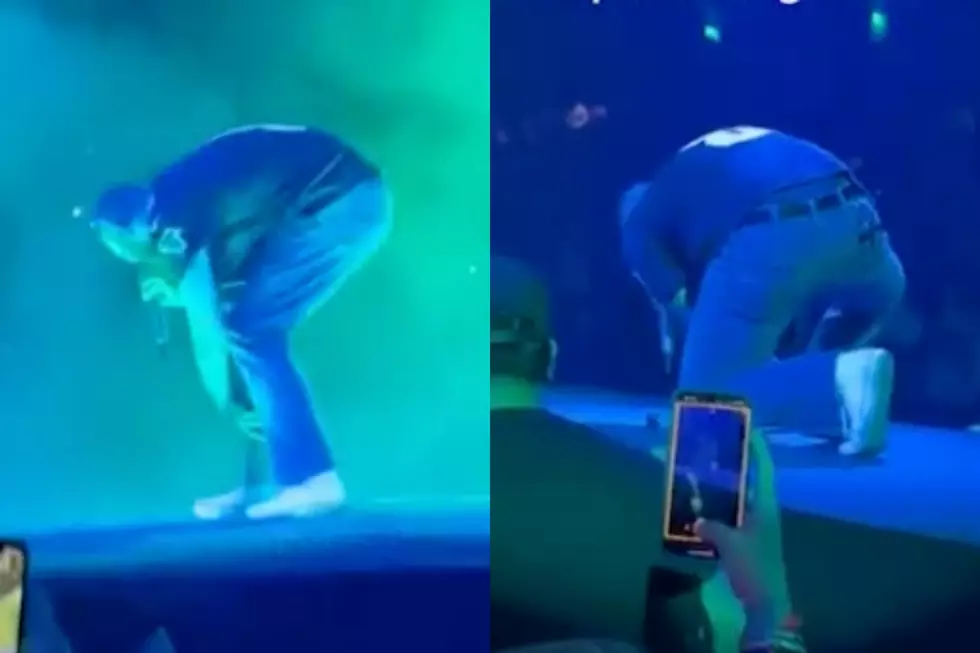Post Malone Injures Himself Again After Tripping Onstage – Watch