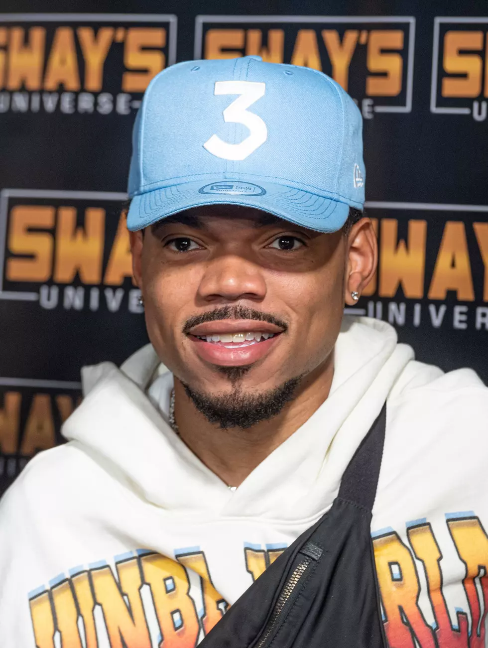 Chance the Rapper visits 'Sway in the Morning' with Sway Calloway on Eminem's Shade 45 at the SiriusXM Studios on August 02, 2022 in New York City.