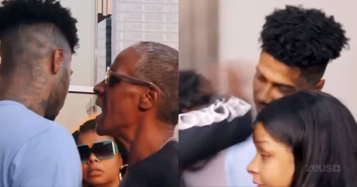 Chrisean Rocks Dad Punches Blueface On Crazy In Love Show Xxl