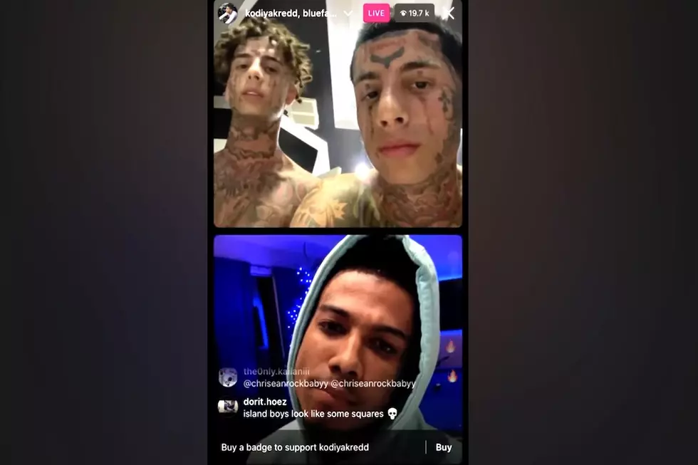 Blueface and Island Boys Beef Erupts on Instagram Live – Watch