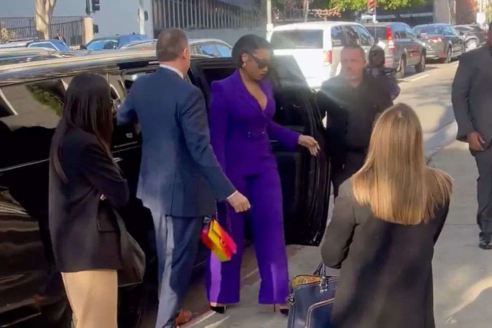 Heckler Yells at Megan Thee Stallion, Asking Why She Lied on Tory Lanez as She Walks Into Court