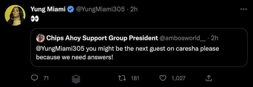 Yung Miami reacts to Diddy's baby news.
