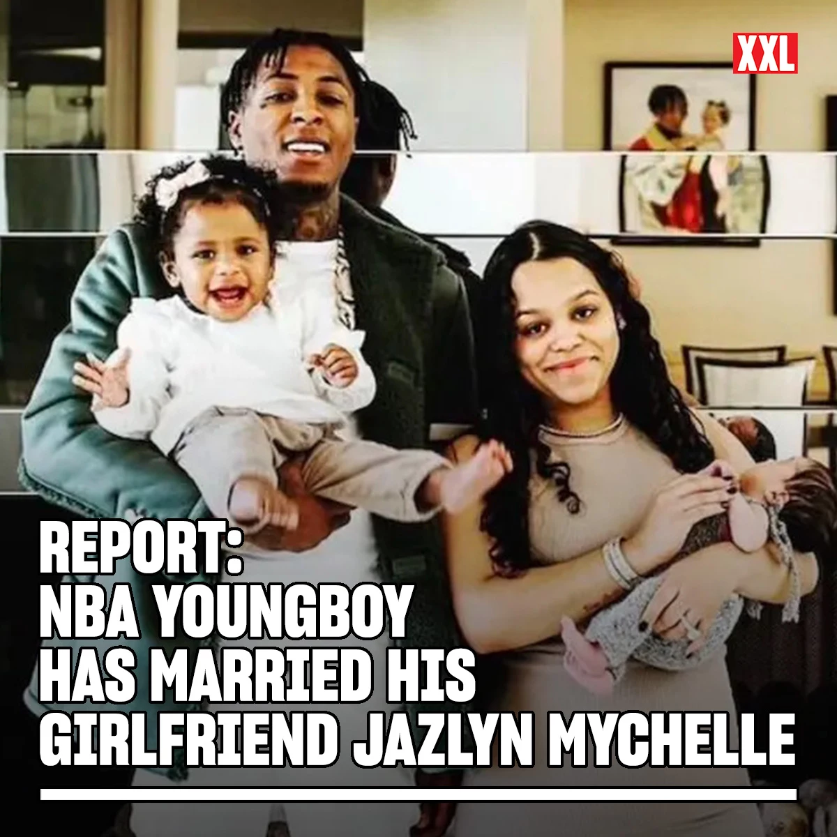 NBA YoungBoy Marries Girlfriend Jazlyn Mychelle - Report