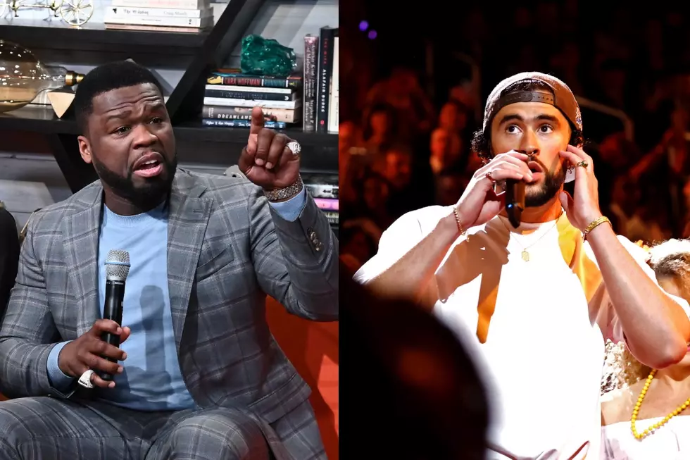 50 Cent Calls Out Grammys for Writing &#8216;Speaking Non-English&#8217; on Screen During Bad Bunny Performance