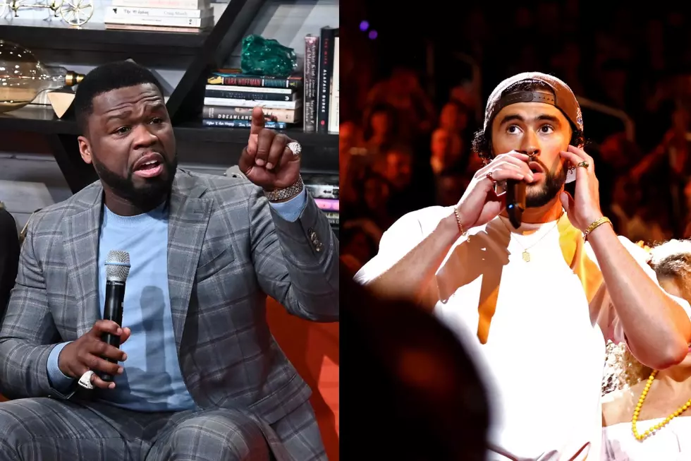 50 Cent Calls Out Grammys for Writing ‘Speaking Non-English’ on Screen During Bad Bunny Performance