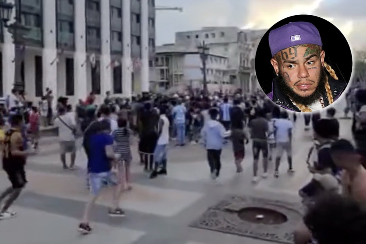 6ix9ine Impersonator in Cuba Throws Money Into Crowd, Causes Riot - XXL