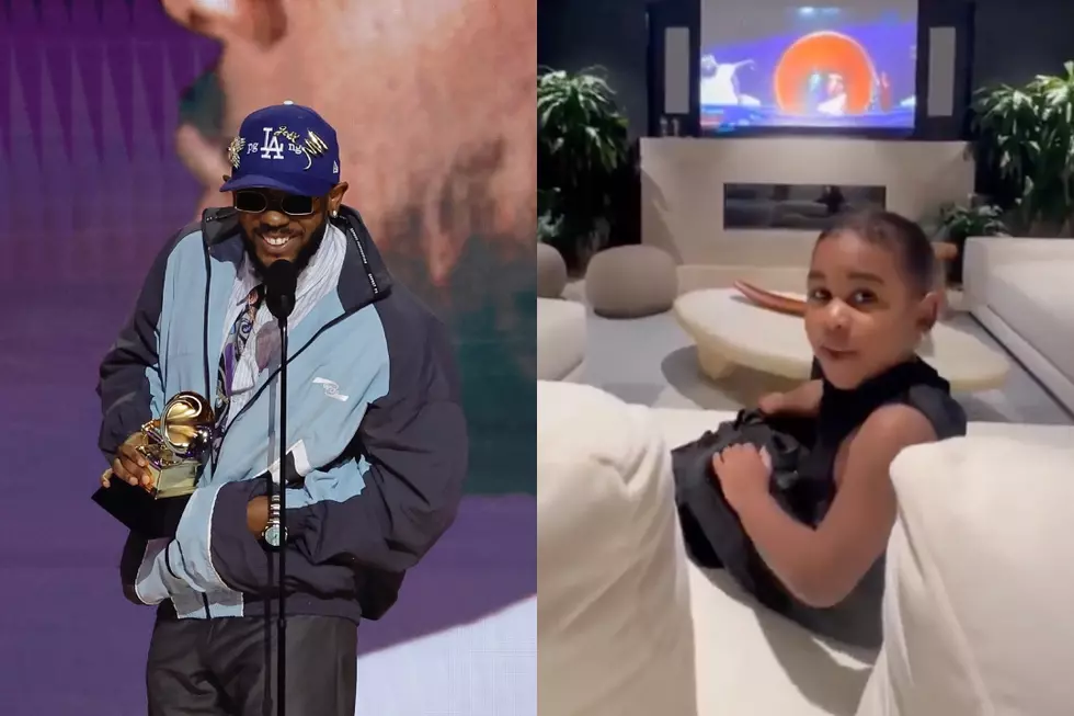 Kendrick Lamar’s 3-Year-old Daughter Reacts to His Grammy Award Acceptance Speech – Watch