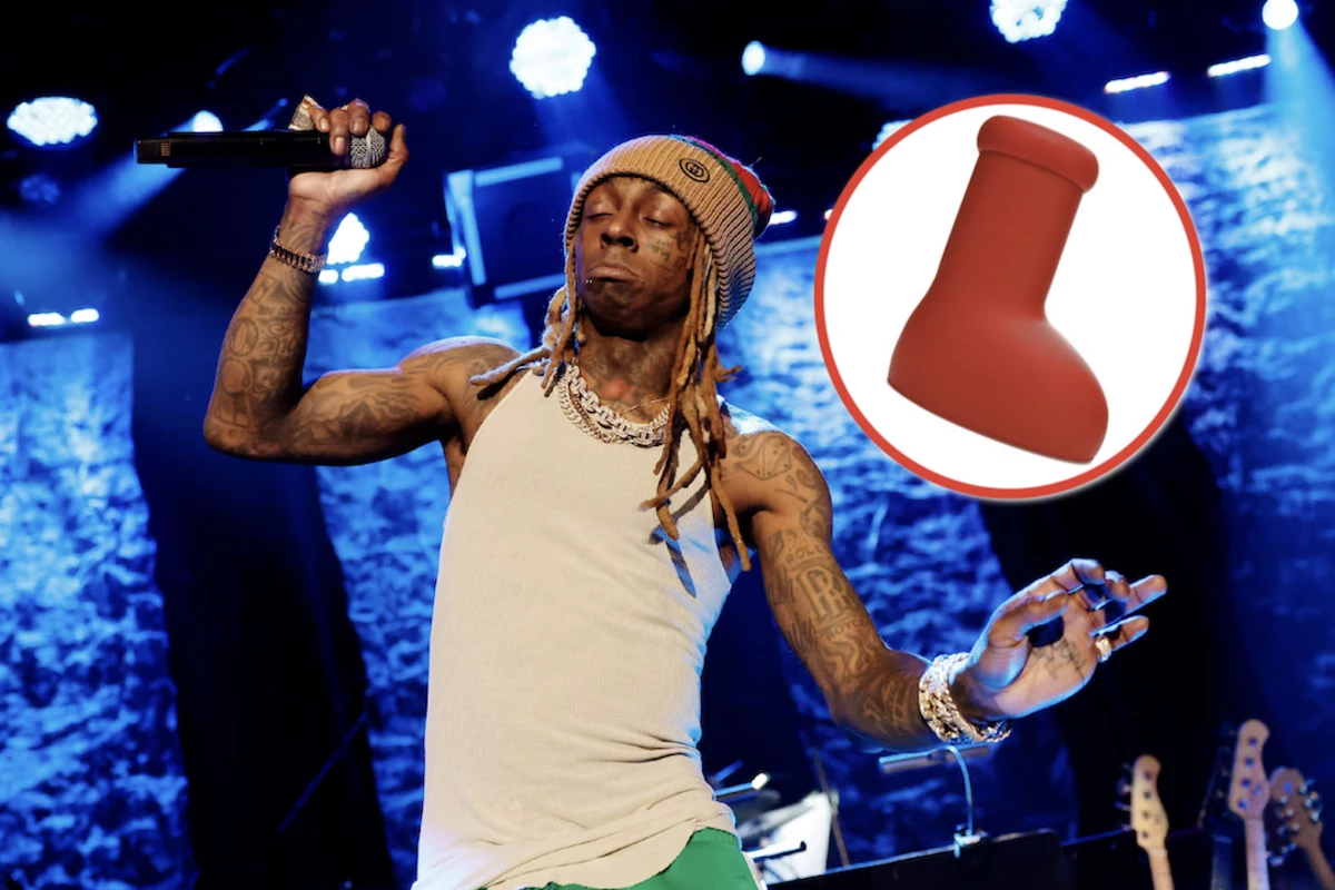 Lil Wayne Wears MSCHF Big Red Boots in Viral Photo - XXL
