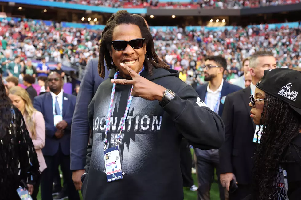 Jay-Z attends Super Bowl LVII between the Philadelphia Eagles and the Kansas City Chiefs at State Farm Stadium on February 12, 2023 in Glendale, Arizona.