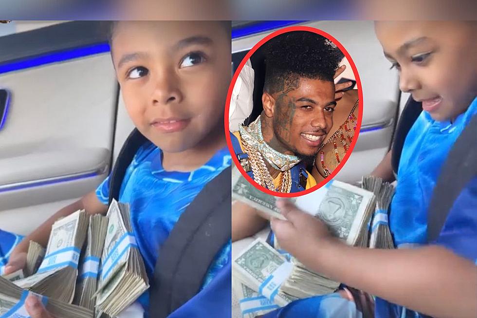 Blueface Gives Son $1K for B-Day
