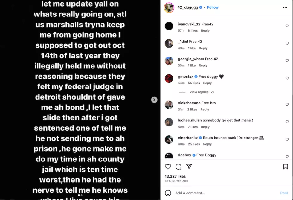 42 Dugg Makes Desperate Plea From Prison, Claims He’s Heating Up Food With Shower Water