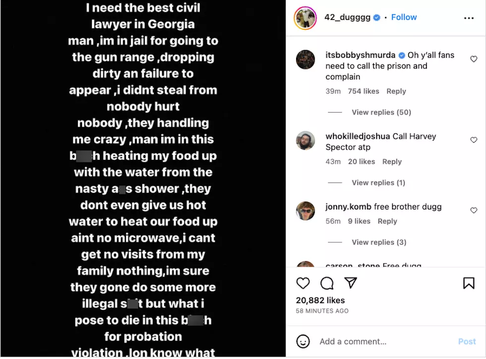42 Dugg Makes Desperate Plea From Prison, Claims He’s Heating Up Food With Shower Water