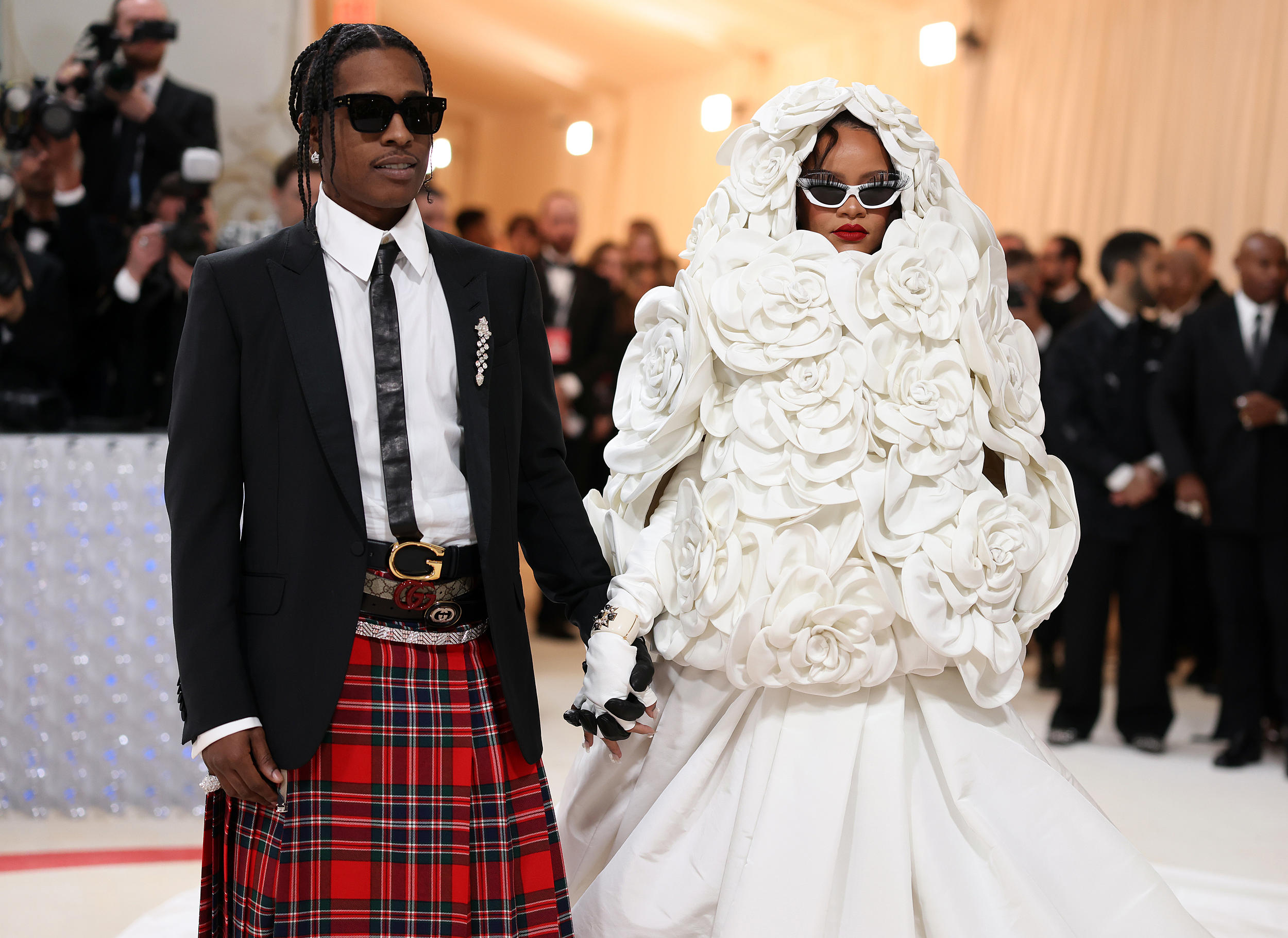 A$AP Rocky's Met Gala 2023 Look Is a Karl Lagerfeld Costume