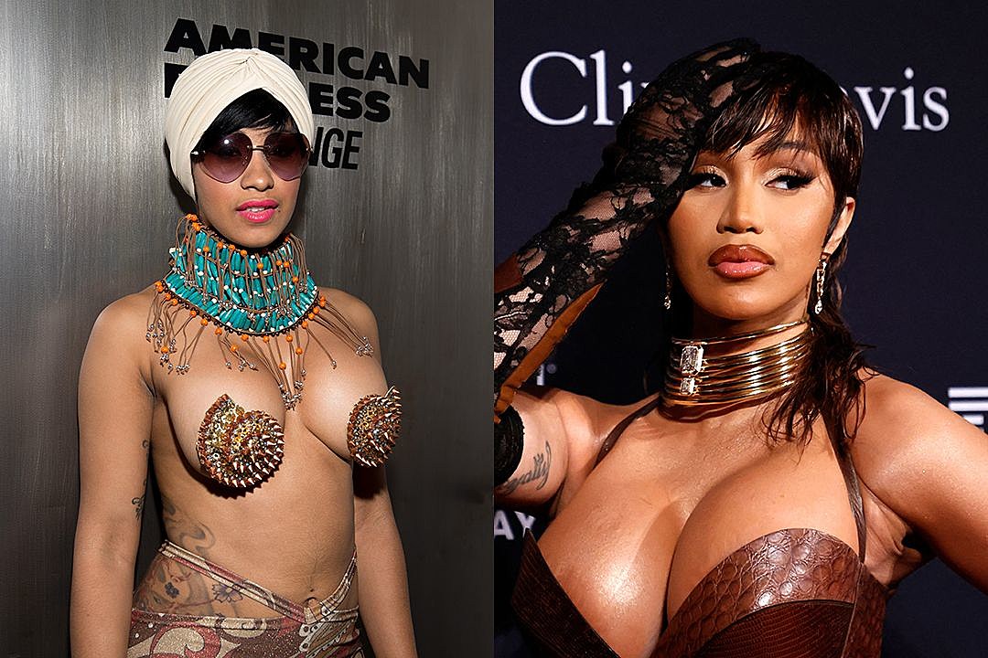 Hip-hop star has a nip slip without any nipple