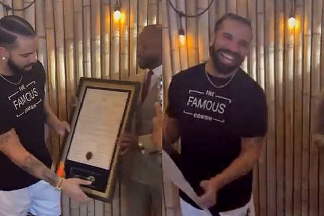 Drake Receives the Key to Shelby County in Tennessee - Watch