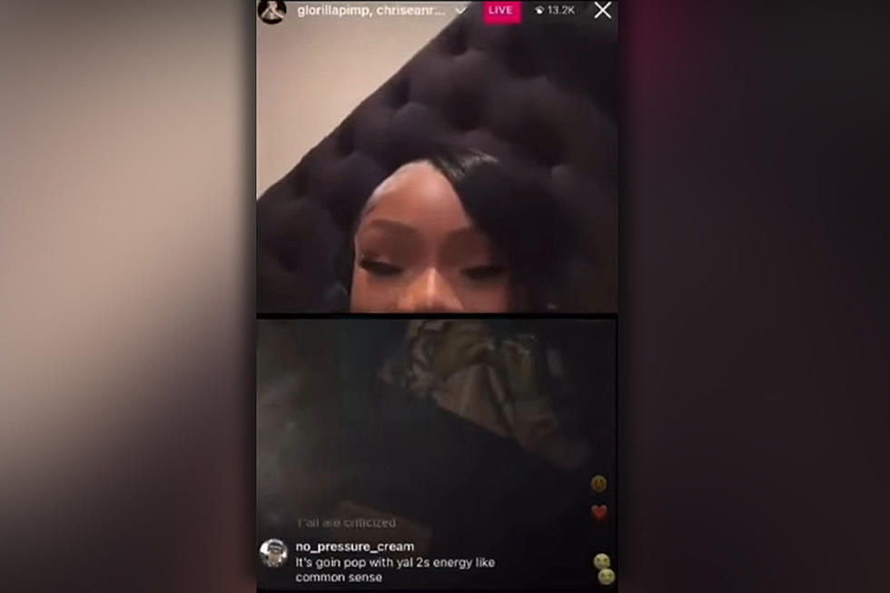 Chrisean Rock Rolls Blunt While Pregnant on Instagram Live With GloRilla