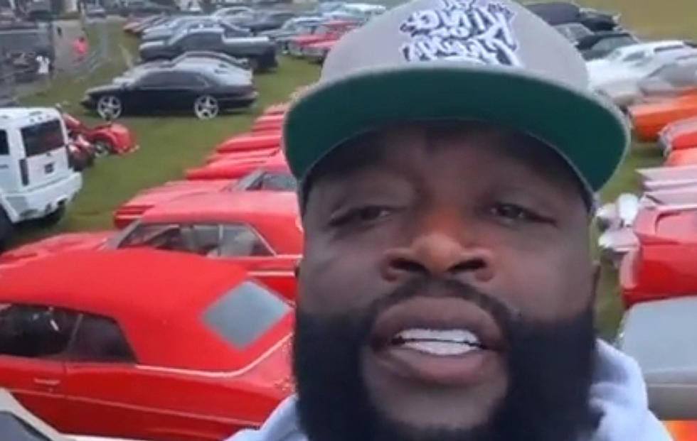 Someone Parachuted From a Plane Into Rick Ross&#8217; Yard at His Car Show and Ross Wants the Footage