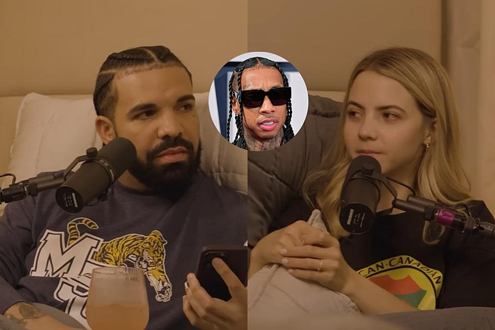 Drake Plays Tyga&#8217;s &#8216;Rack City&#8217; and Sings Along to Try to Get Podcaster Bobbi Althoff to Name a Favorite Tyga Song