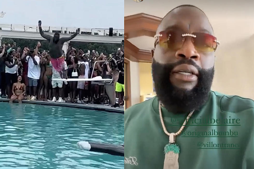 Rick Ross Reacts to Viral Video of His Failed Diving Board Attempt