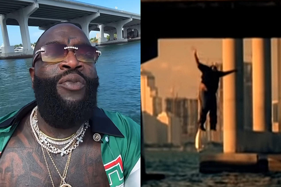 Rick Ross&#8217; Stunt Double Paid $300 to Jump Off a Bridge in His Music Video &#8216;Speedin&#8221;