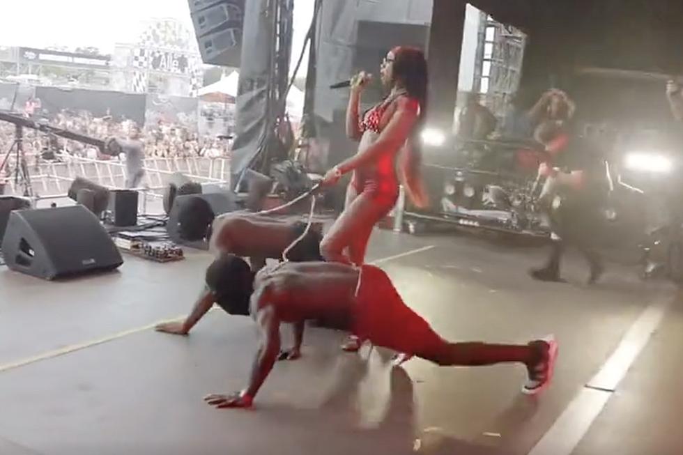 Sexyy Red Walks Men Like Dogs on Stage During 2023 Rolling Loud Miami Performance