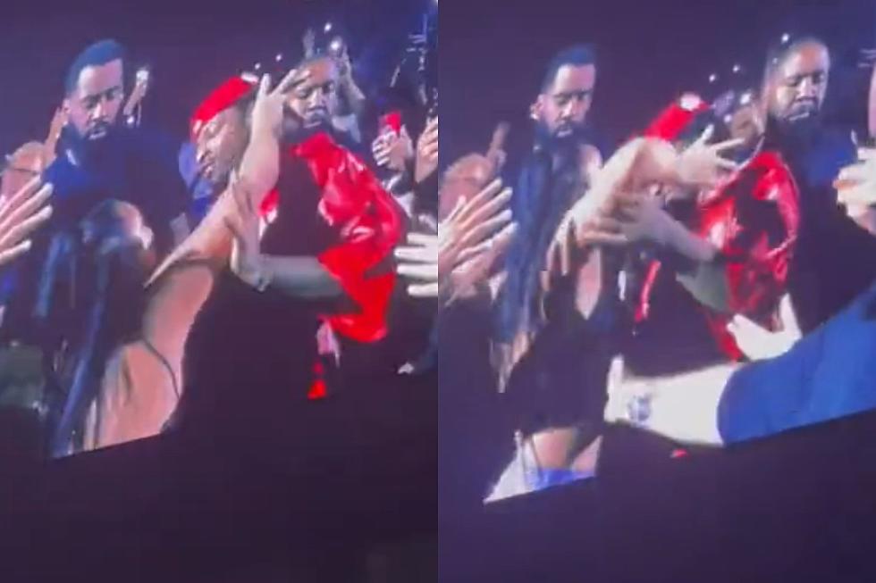 21 Savage Pushes Excited Fan Who Tries to Grab His Face as He Walks Through Crowd