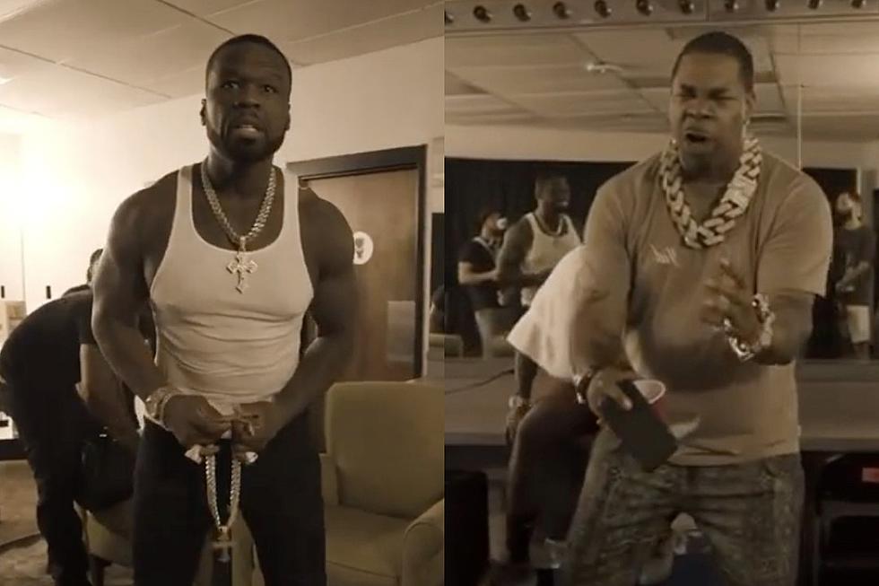 50 Cent Pokes Fun at Busta Rhymes for Wearing Gigantic Gold Chain