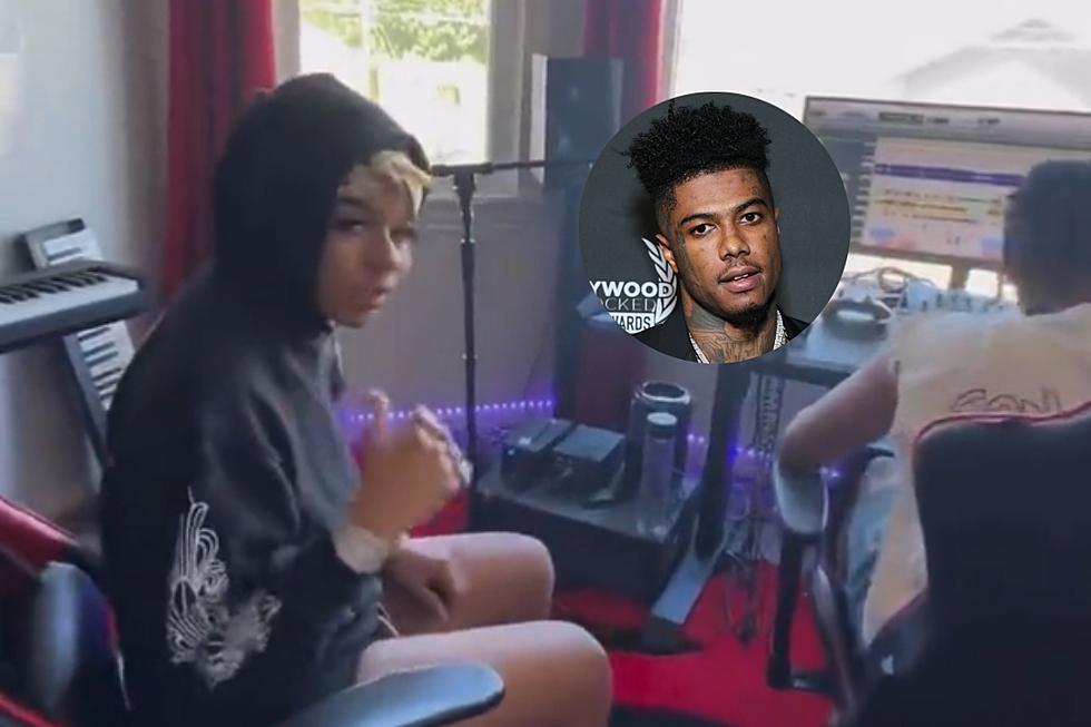 Chrisean Rock Disses Blueface While Recording New Song