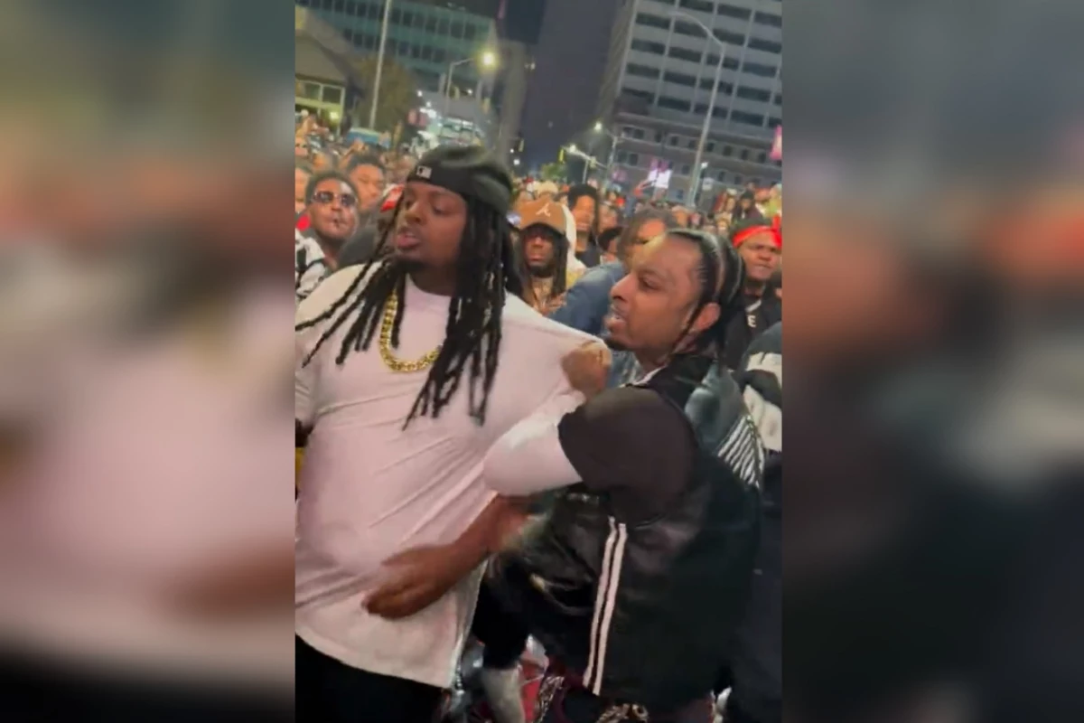 21 Savage Nearly Gets Into a Fight in a Crowd of People Outside at His Birthday Event #21Savage