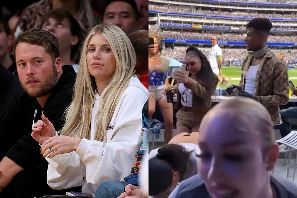 Los Angeles Rams Quarterback Matthew Stafford’s Wife Rips Blueface for Having Nearly Naked Women in Stadium Suite