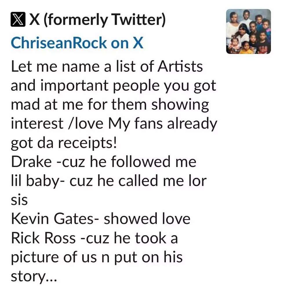 Chrisean Rock tweets about Blueface.
