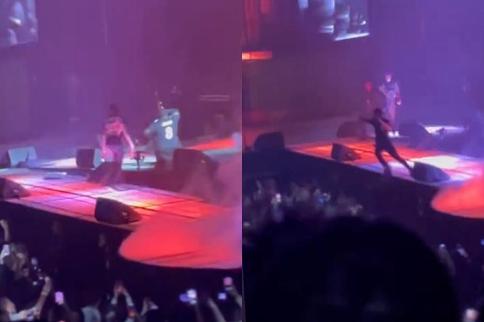 Rod Wave Fan Runs on Stage, Jumps Back Into Crowd Before Security