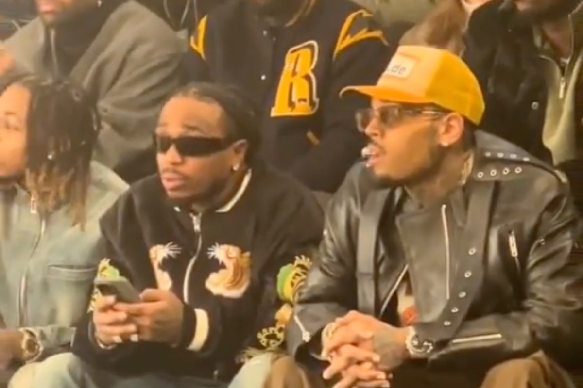 Chris Brown Responds to Viral Video of Him Sitting Next to Quavo at ...