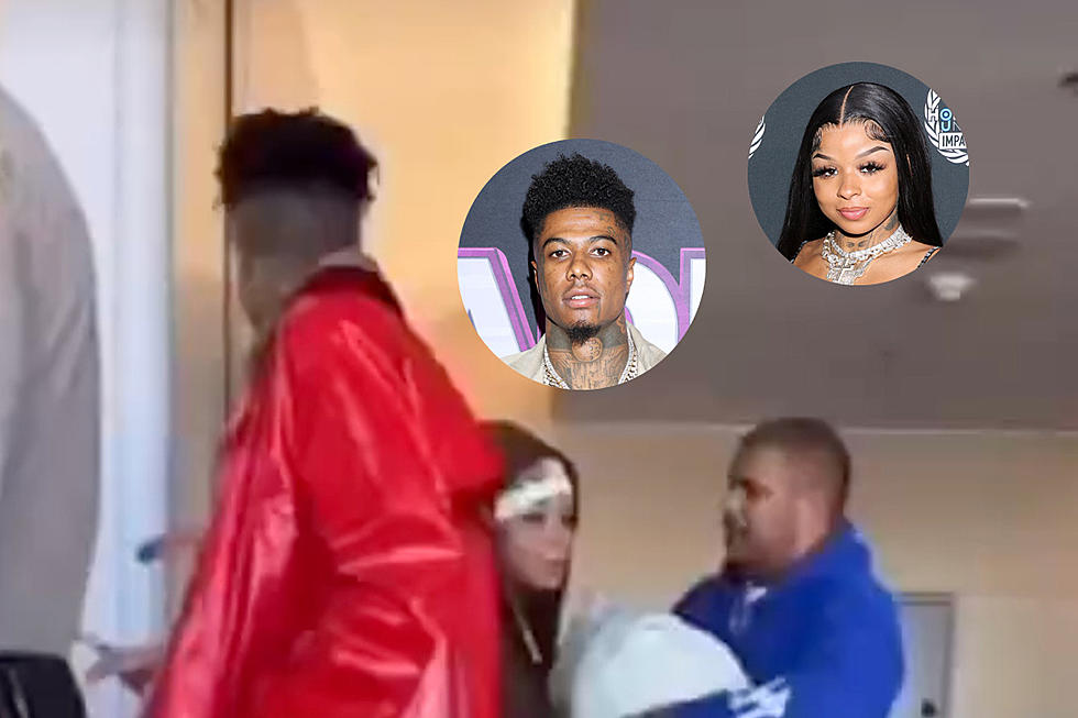Video Shows Chrisean Rock and Her Baby Walking With Blueface as He Turns Himself in to Jail