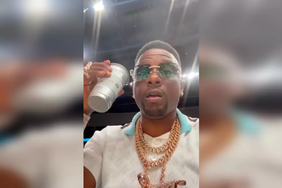 Boosie BadAzz’s Massive Jesus Piece Draws Criticism From Woman at Basketball Game