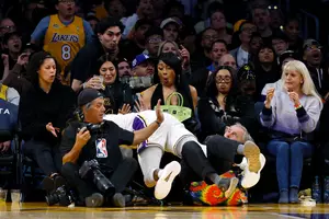 Megan Thee Stallion and NBA Player D’Angelo Russell Suffer Courtside...