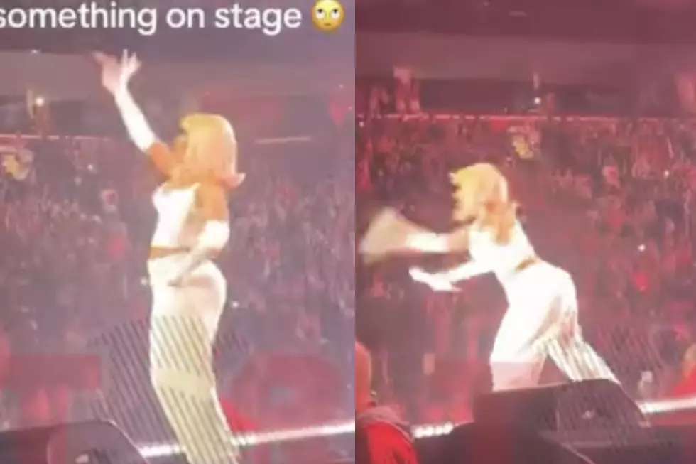 Nicki Minaj Fiercely Hurls Object Back at Fans After Almost Getting Hit With It