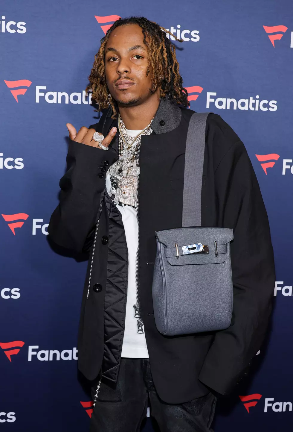 Rich the Kid asiste a la fiesta Fanatics del Super Bowl de Michael Rubin en el Marquee Nightclub en The Cosmopolitan of Las Vegas el 10 de febrero de 2024 en Las Vegas, Nevada.