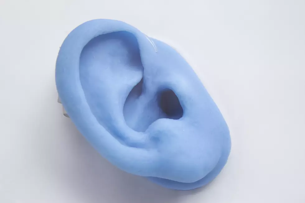 Fake plastic ear for hearing simulation
