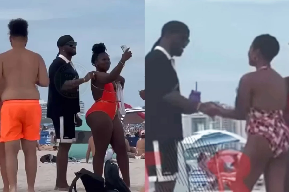 Diddy was spotted posing for photos with female fans on Miami Beach