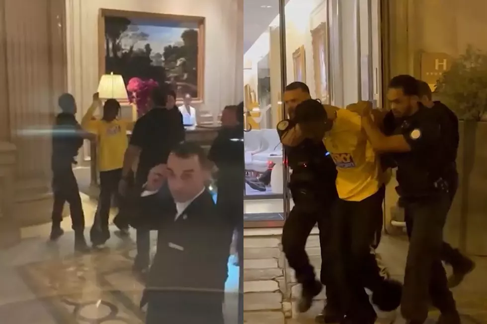 Dramatic Video Shows Travis Scott Being Dragged Out of Hotel by Police in Paris