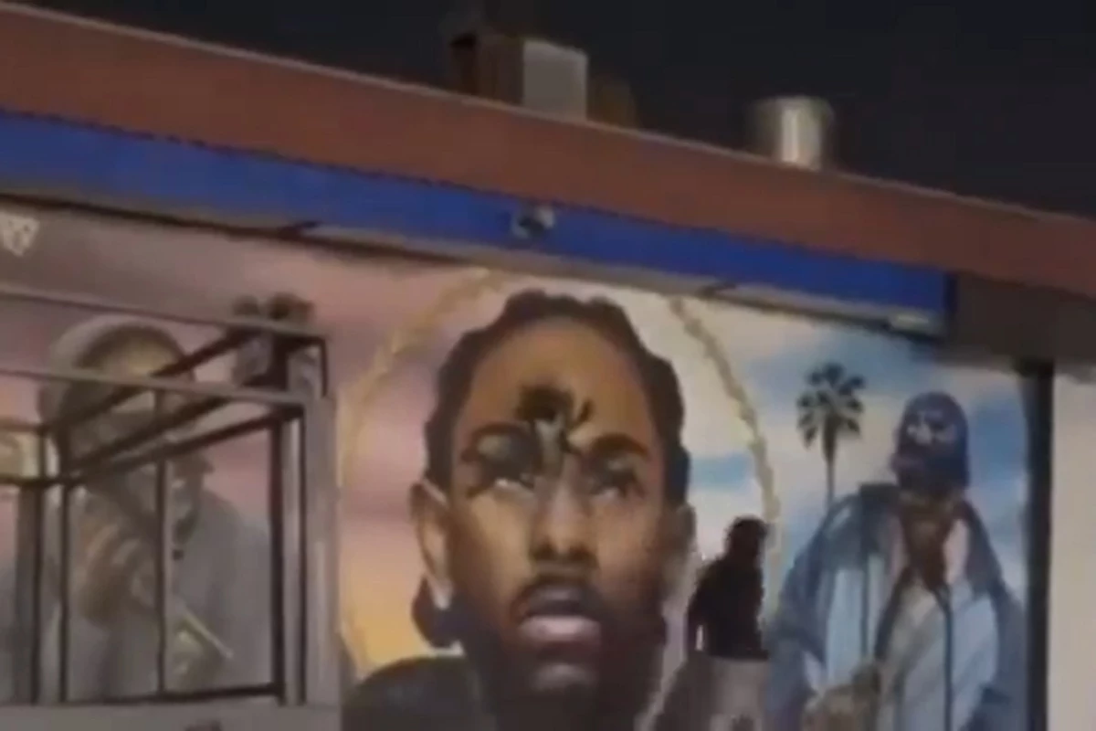 A Kendrick Lamar Mural in Compton Gets Vandalized With Spray Paint