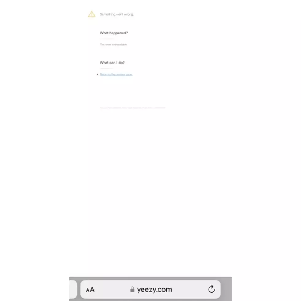 Kanye West Yeezy store banned.