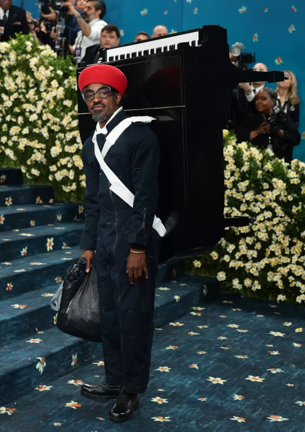André 3000 attends the 2025 Met Gala Celebrating "Superfine: Tailoring Black Style" at Metropolitan Museum of Art on May 05, 2025 in New York City.