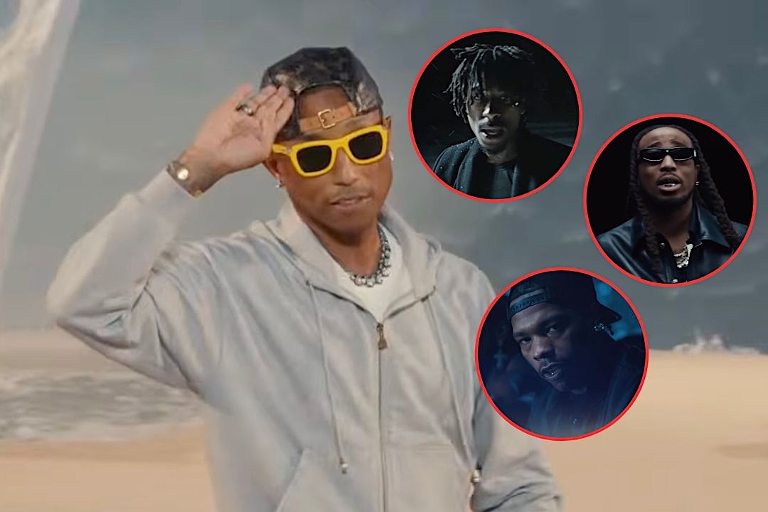 Pharrell Debuts New YoungBoy, Quavo & Lil Baby Songs at LV Show