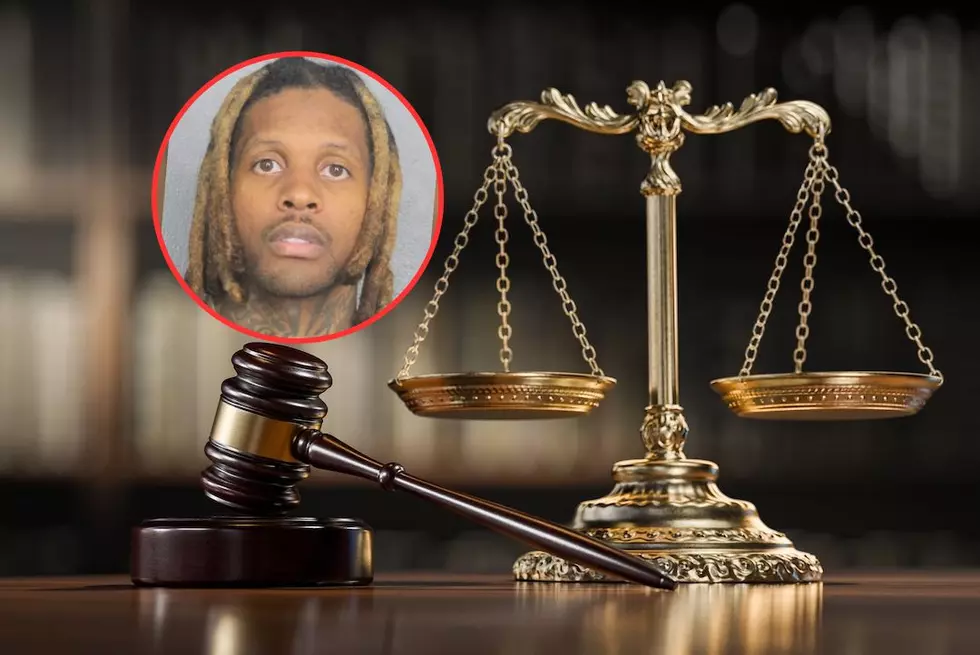 Legal concept: Scales of justice and and the judge's gavel hammer as a symbol of law and order - stock photo / Lil Durk Mugshot