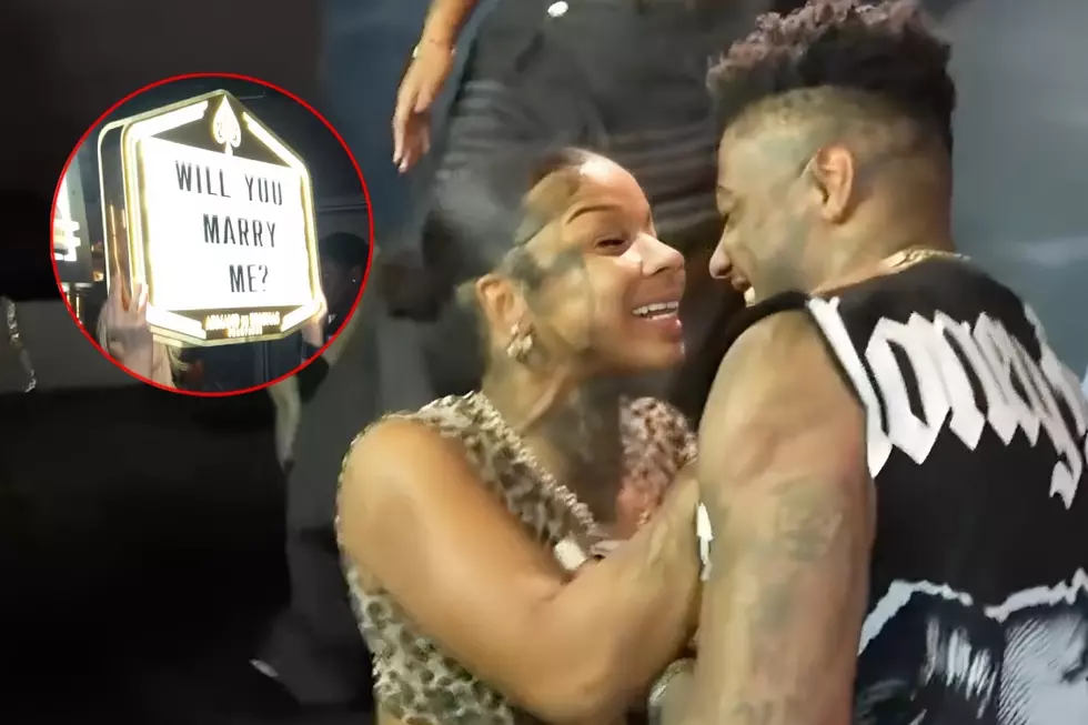 Blueface Proposes to Chrisean Rock in the Club, She Says Yes