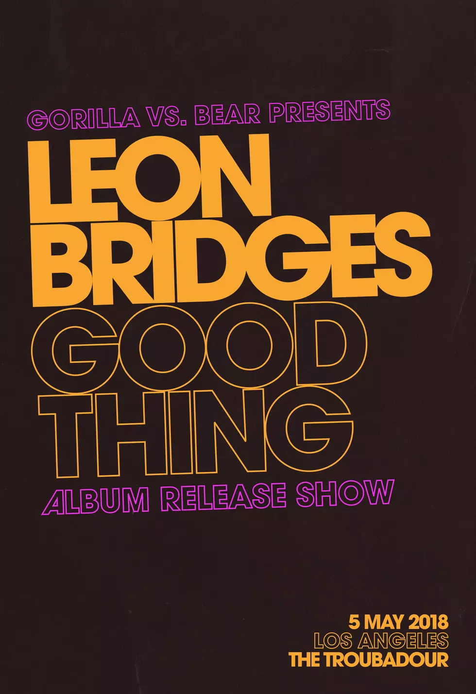 presenting Leon Bridges’ <i>Good Thing</i> album release show live in LA (win tickets)