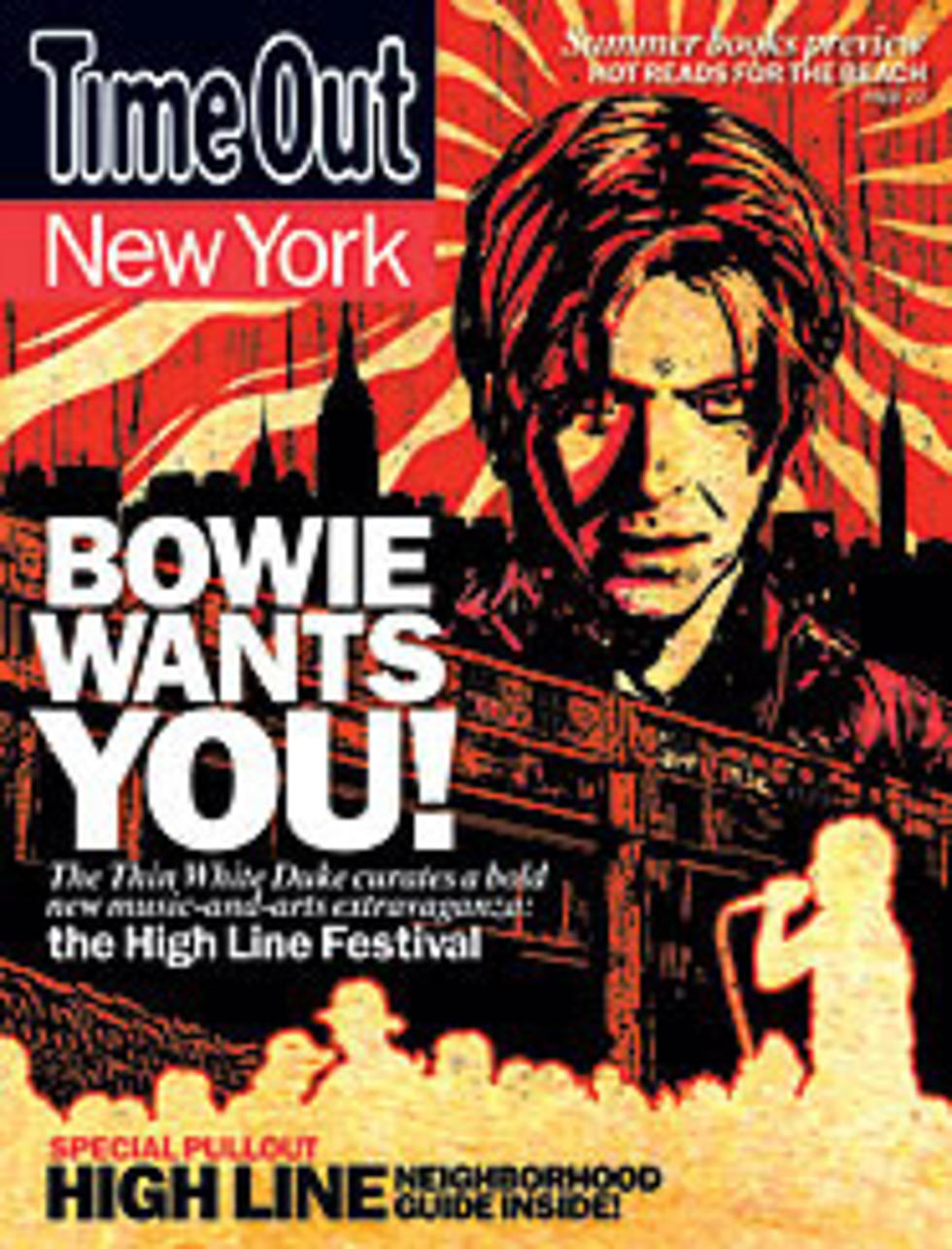 David Bowie&#8217;s High Line &#8216;Festival&#8217; almost here &#8212; David talks to Time Out, Ricky Gervais, Laurie Anderson, etc.